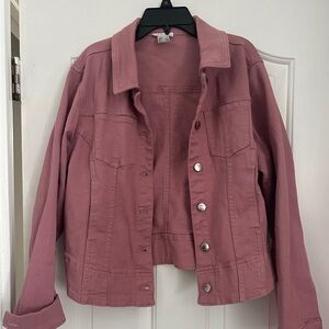 Women's Pink Denim Jacket